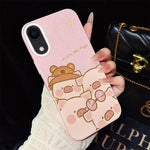 Custodia per telefono ibrida in PC e TPU con glitter IMD e motivo maialino rosa., For iPhone 11 Pro Max, For iPhone 11, For iPhone 11 Pro, For iPhone XS / X, For iPhone XR, For iPhone XS Max