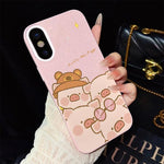 Custodia per telefono ibrida in PC e TPU con glitter IMD e motivo maialino rosa., For iPhone 11 Pro Max, For iPhone 11, For iPhone 11 Pro, For iPhone XS / X, For iPhone XR, For iPhone XS Max