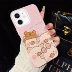 Custodia per telefono ibrida in PC e TPU con glitter IMD e motivo maialino rosa., For iPhone 13 Pro Max, For iPhone 13 Pro, For iPhone 13, For iPhone 12, For iPhone 12 Pro Max, For iPhone 12 Pro