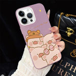 Custodia per telefono ibrida in PC e TPU con glitter IMD e motivo maialino rosa., For iPhone 13 Pro Max, For iPhone 13 Pro, For iPhone 13, For iPhone 12, For iPhone 12 Pro Max, For iPhone 12 Pro