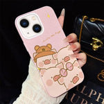Custodia per telefono ibrida in PC e TPU con glitter IMD e motivo maialino rosa., For iPhone 15, For iPhone 14 Plus, For iPhone 14, For iPhone 14 Pro, For iPhone 14 Pro Max, For iPhone SE 2022 / SE 2020