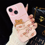 Custodia per telefono ibrida in PC e TPU con glitter IMD e motivo maialino rosa., For iPhone 16 Pro, For iPhone 16 Plus, For iPhone 16, For iPhone 15 Pro Max, For iPhone 15 Pro, For iPhone 15 Plus