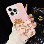 Custodia per telefono ibrida in PC e TPU con glitter IMD e motivo maialino rosa., For iPhone 16 Pro, For iPhone 16 Plus, For iPhone 16, For iPhone 15 Pro Max, For iPhone 15 Pro, For iPhone 15 Plus