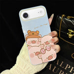 Custodia per telefono ibrida in PC e TPU con glitter IMD e motivo maialino rosa., For iPhone 17e / 16e, For iPhone 17 Pro Max, For iPhone 17 Pro, For iPhone 17, For iPhone Air, For iPhone 16 Pro Max