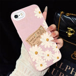Custodia per telefono ibrida in PC e TPU con motivo crisantemo e glitter IMD., For iPhone 8 Plus / 7 Plus, For iPhone 6 Plus / 6s Plus, For iPhone 6 / 6s