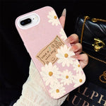 Custodia per telefono ibrida in PC e TPU con motivo crisantemo e glitter IMD., For iPhone 8 Plus / 7 Plus, For iPhone 6 Plus / 6s Plus, For iPhone 6 / 6s
