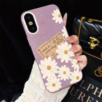 Custodia per telefono ibrida in PC e TPU con motivo crisantemo e glitter IMD., For iPhone 11 Pro Max, For iPhone 11, For iPhone 11 Pro, For iPhone XS / X, For iPhone XR, For iPhone XS Max