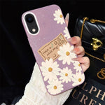 Custodia per telefono ibrida in PC e TPU con motivo crisantemo e glitter IMD., For iPhone 11 Pro Max, For iPhone 11, For iPhone 11 Pro, For iPhone XS / X, For iPhone XR, For iPhone XS Max
