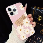Custodia per telefono ibrida in PC e TPU con motivo crisantemo e glitter IMD., For iPhone 11 Pro Max, For iPhone 11, For iPhone 11 Pro, For iPhone XS / X, For iPhone XR, For iPhone XS Max