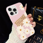 Custodia per telefono ibrida in PC e TPU con motivo crisantemo e glitter IMD., For iPhone 16 Pro, For iPhone 16 Plus, For iPhone 16, For iPhone 15 Pro Max, For iPhone 15 Pro, For iPhone 15 Plus