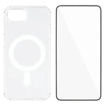 WANLONFENG Custodia per telefono magnetica in acrilico ad alta trasparenza con protezione per lo schermo, For iPhone 17e / 16e, For iPhone 17 Pro Max, For iPhone 17 Pro, For iPhone 17, For iPhone Air, For iPhone 16 Pro Max, For iPhone 16 Pro           ...
