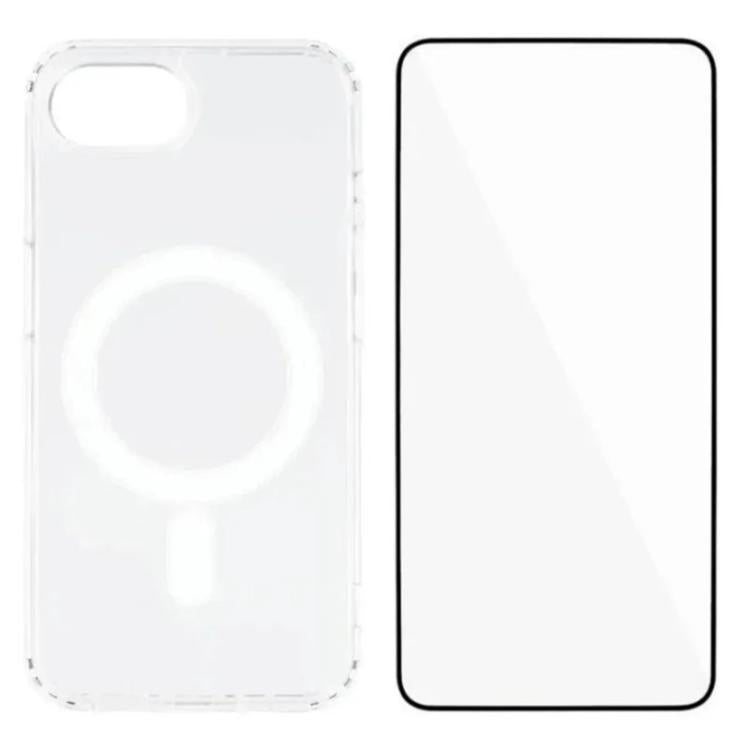WANLONFENG Custodia per telefono magnetica in acrilico ad alta trasparenza con protezione per lo schermo, For iPhone 17e / 16e, For iPhone 17 Pro Max, For iPhone 17 Pro, For iPhone 17, For iPhone Air, For iPhone 16 Pro Max, For iPhone 16 Pro           ...