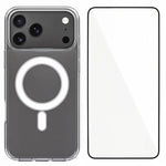 WANLONFENG Custodia per telefono magnetica in acrilico ad alta trasparenza con protezione per lo schermo, For iPhone 17e / 16e, For iPhone 17 Pro Max, For iPhone 17 Pro, For iPhone 17, For iPhone Air, For iPhone 16 Pro Max, For iPhone 16 Pro           ...