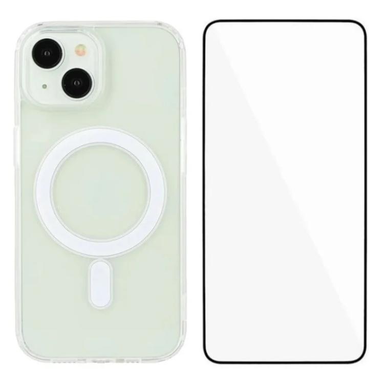 WANLONFENG Custodia per telefono magnetica in acrilico ad alta trasparenza con protezione per lo schermo, For iPhone 17e / 16e, For iPhone 17 Pro Max, For iPhone 17 Pro, For iPhone 17, For iPhone Air, For iPhone 16 Pro Max, For iPhone 16 Pro           ...