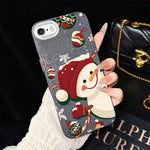 Custodia per telefono ibrida in PC e TPU con glitter IMD a tema natalizio., For iPhone 8 Plus / 7 Plus, For iPhone 6 Plus / 6s Plus, For iPhone 6 / 6s