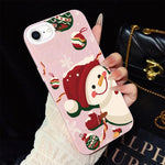 Custodia per telefono ibrida in PC e TPU con glitter IMD a tema natalizio., For iPhone 15, For iPhone 14 Plus, For iPhone 14, For iPhone 14 Pro, For iPhone 14 Pro Max, For iPhone SE 2022 / SE 2020