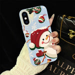 Custodia per telefono ibrida in PC e TPU con glitter IMD a tema natalizio., For iPhone 11 Pro Max, For iPhone 11, For iPhone 11 Pro, For iPhone XS / X, For iPhone XR, For iPhone XS Max