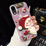 Custodia per telefono ibrida in PC e TPU con glitter IMD a tema natalizio., For iPhone 11 Pro Max, For iPhone 11, For iPhone 11 Pro, For iPhone XS / X, For iPhone XR, For iPhone XS Max