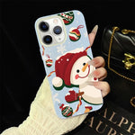 Custodia per telefono ibrida in PC e TPU con glitter IMD a tema natalizio., For iPhone 11 Pro Max, For iPhone 11, For iPhone 11 Pro, For iPhone XS / X, For iPhone XR, For iPhone XS Max