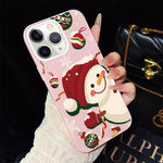 Custodia per telefono ibrida in PC e TPU con glitter IMD a tema natalizio., For iPhone 11 Pro Max, For iPhone 11, For iPhone 11 Pro, For iPhone XS / X, For iPhone XR, For iPhone XS Max