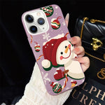 Custodia per telefono ibrida in PC e TPU con glitter IMD a tema natalizio., For iPhone 11 Pro Max, For iPhone 11, For iPhone 11 Pro, For iPhone XS / X, For iPhone XR, For iPhone XS Max
