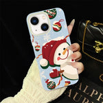 Custodia per telefono ibrida in PC e TPU con glitter IMD a tema natalizio., For iPhone 15, For iPhone 14 Plus, For iPhone 14, For iPhone 14 Pro, For iPhone 14 Pro Max, For iPhone SE 2022 / SE 2020