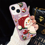 Custodia per telefono ibrida in PC e TPU con glitter IMD a tema natalizio., For iPhone 15, For iPhone 14 Plus, For iPhone 14, For iPhone 14 Pro, For iPhone 14 Pro Max, For iPhone SE 2022 / SE 2020