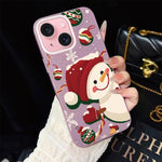 Custodia per telefono ibrida in PC e TPU con glitter IMD a tema natalizio., For iPhone 15, For iPhone 14 Plus, For iPhone 14, For iPhone 14 Pro, For iPhone 14 Pro Max, For iPhone SE 2022 / SE 2020