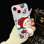 Custodia per telefono ibrida in PC e TPU con glitter IMD a tema natalizio., For iPhone 16 Pro, For iPhone 16 Plus, For iPhone 16, For iPhone 15 Pro Max, For iPhone 15 Pro, For iPhone 15 Plus