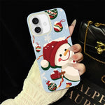 Custodia per telefono ibrida in PC e TPU con glitter IMD a tema natalizio., For iPhone 16 Pro, For iPhone 16 Plus, For iPhone 16, For iPhone 15 Pro Max, For iPhone 15 Pro, For iPhone 15 Plus