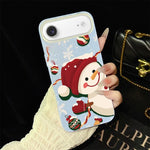 Custodia per telefono ibrida in PC e TPU con glitter IMD a tema natalizio., For iPhone 17e / 16e, For iPhone 17 Pro Max, For iPhone 17 Pro, For iPhone 17, For iPhone Air, For iPhone 16 Pro Max