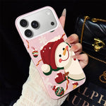 Custodia per telefono ibrida in PC e TPU con glitter IMD a tema natalizio., For iPhone 17e / 16e, For iPhone 17 Pro Max, For iPhone 17 Pro, For iPhone 17, For iPhone Air, For iPhone 16 Pro Max