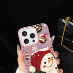 Custodia per telefono ibrida in PC e TPU con glitter IMD a tema natalizio., For iPhone 11 Pro Max, For iPhone 11, For iPhone 11 Pro, For iPhone XS / X, For iPhone XR, For iPhone XS Max