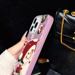Custodia per telefono ibrida in PC e TPU con glitter IMD a tema natalizio., For iPhone 11 Pro Max, For iPhone 11, For iPhone 11 Pro, For iPhone XS / X, For iPhone XR, For iPhone XS Max