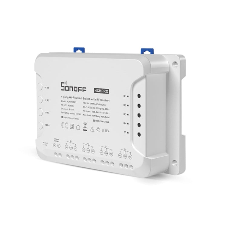 Sonoff 4CHPROR3 Telefono cellulare Smart Home Switch Controller a quattro vie, supporta i tempi di controllo a lungo raggio