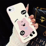 Custodia per telefono ibrida in PC e TPU con grazioso motivo a cuccioli e glitter IMD., For iPhone 8 Plus / 7 Plus, For iPhone 6 Plus / 6s Plus, For iPhone 6 / 6s