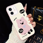 Custodia per telefono ibrida in PC e TPU con grazioso motivo a cuccioli e glitter IMD., For iPhone 11 Pro Max, For iPhone 11, For iPhone 11 Pro, For iPhone XS / X, For iPhone XR, For iPhone XS Max