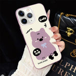 Custodia per telefono ibrida in PC e TPU con grazioso motivo a cuccioli e glitter IMD., For iPhone 11 Pro Max, For iPhone 11, For iPhone 11 Pro, For iPhone XS / X, For iPhone XR, For iPhone XS Max