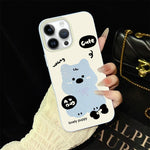 Custodia per telefono ibrida in PC e TPU con grazioso motivo a cuccioli e glitter IMD., For iPhone 13 Pro Max, For iPhone 13 Pro, For iPhone 13, For iPhone 12, For iPhone 12 Pro Max, For iPhone 12 Pro