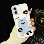 Custodia per telefono ibrida in PC e TPU con grazioso motivo a cuccioli e glitter IMD., For iPhone 16 Pro, For iPhone 16 Plus, For iPhone 16, For iPhone 15 Pro Max, For iPhone 15 Pro, For iPhone 15 Plus
