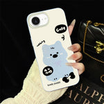 Custodia per telefono ibrida in PC e TPU con grazioso motivo a cuccioli e glitter IMD., For iPhone 17e / 16e, For iPhone 17 Pro Max, For iPhone 17 Pro, For iPhone 17, For iPhone Air, For iPhone 16 Pro Max