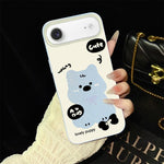 Custodia per telefono ibrida in PC e TPU con grazioso motivo a cuccioli e glitter IMD., For iPhone 17e / 16e, For iPhone 17 Pro Max, For iPhone 17 Pro, For iPhone 17, For iPhone Air, For iPhone 16 Pro Max