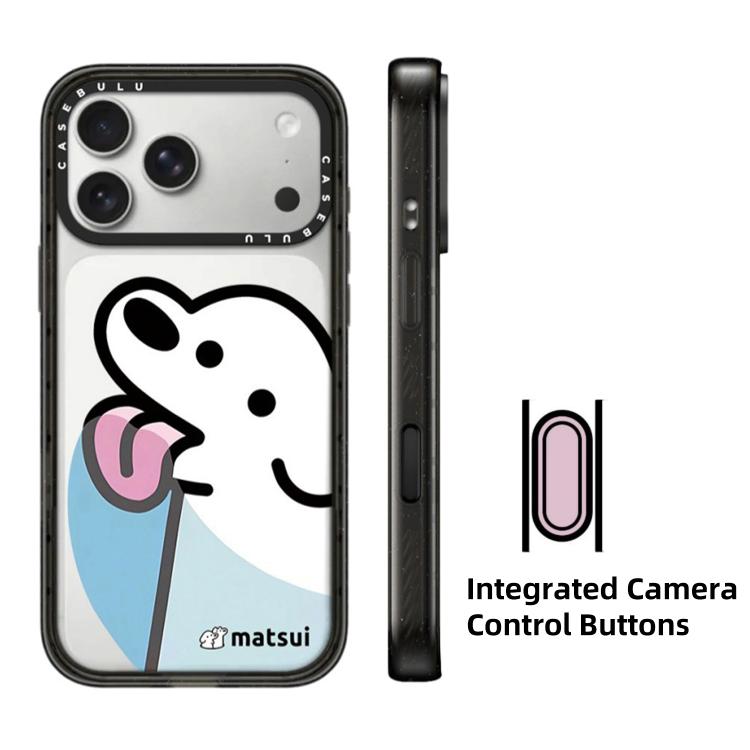 Custodia per telefono in acrilico trasparente con pulsante di controllo della fotocamera e motivo a cani della serie., For iPhone 17 Pro Max, For iPhone 17 Pro, For iPhone 17