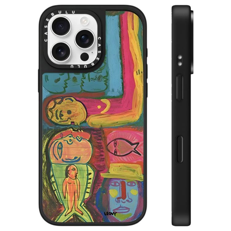 Custodia per telefono con specchio e motivo "Uomo fluttuante", For iPhone 16 Pro Max, For iPhone 16 Pro, For iPhone 16 Plus