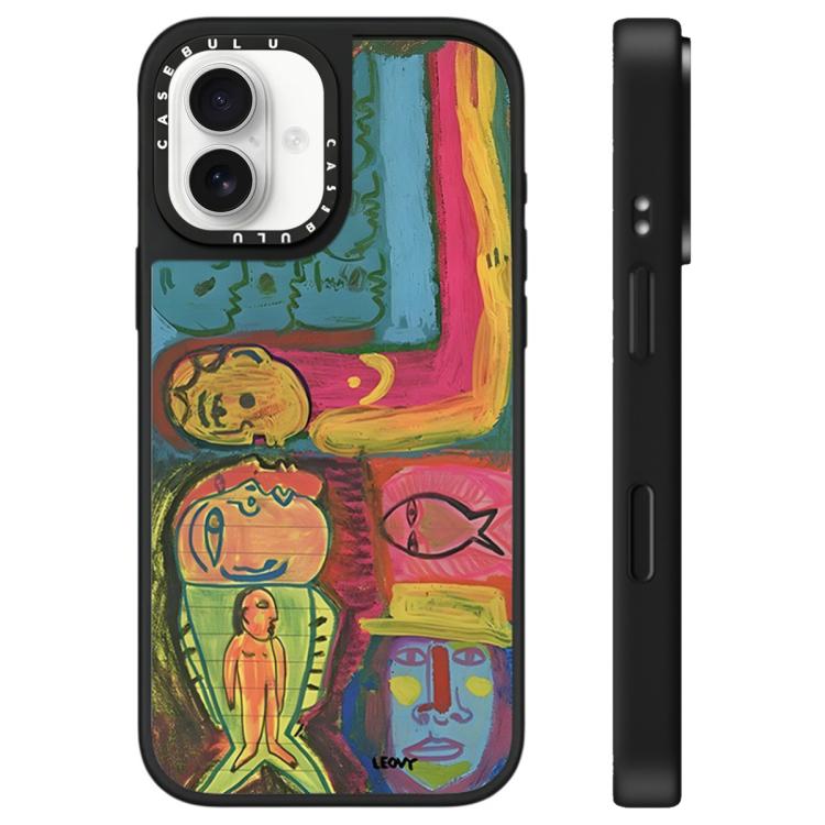 Custodia per telefono con specchio e motivo "Uomo fluttuante", For iPhone 16, For iPhone 15 Pro Max, For iPhone 15 Pro