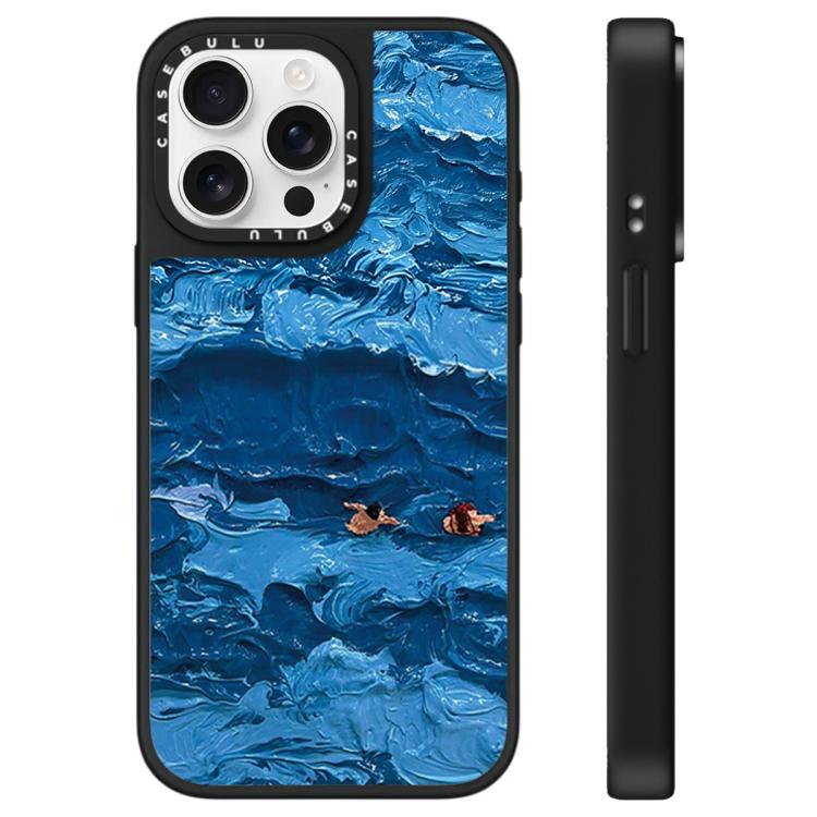Custodia per telefono con specchio e motivo "Uomo fluttuante", For iPhone 16, For iPhone 15 Pro Max, For iPhone 15 Pro