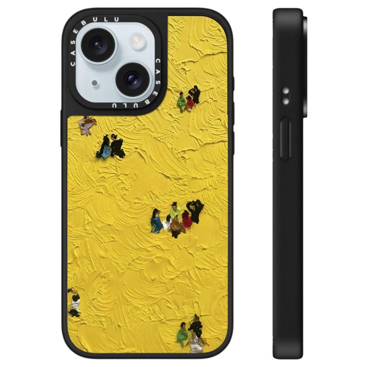 Custodia per telefono con specchio e motivo "Uomo fluttuante", For iPhone 15 Plus, For iPhone 15