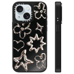Custodia per telefono con specchio e motivo "Uomo fluttuante", For iPhone 15 Plus, For iPhone 15