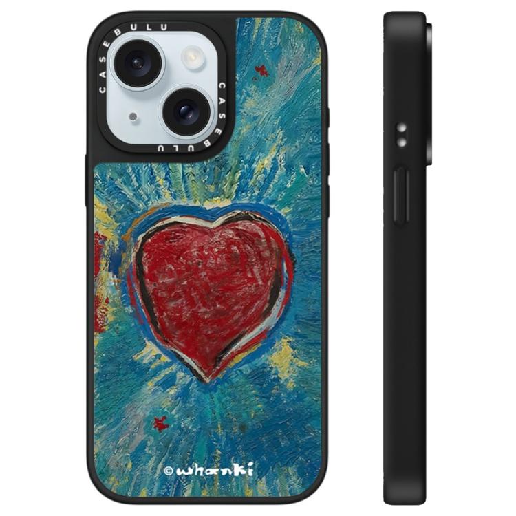 Custodia per telefono con specchio e motivo "Uomo fluttuante", For iPhone 15 Plus, For iPhone 15