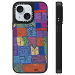 Custodia per telefono con specchio e motivo "Uomo fluttuante", For iPhone 15 Plus, For iPhone 15